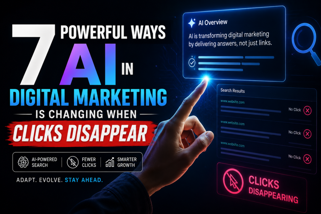 7 Powerful Ways AI in Digital Marketing Is Changing When Clicks Disappear